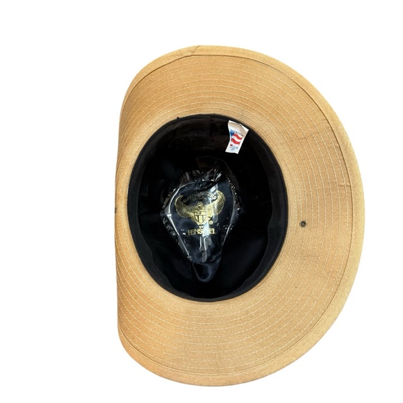 HENSCHEL Hatquarters USA safari hat tan canvas outdoor fedora style size LARGE
